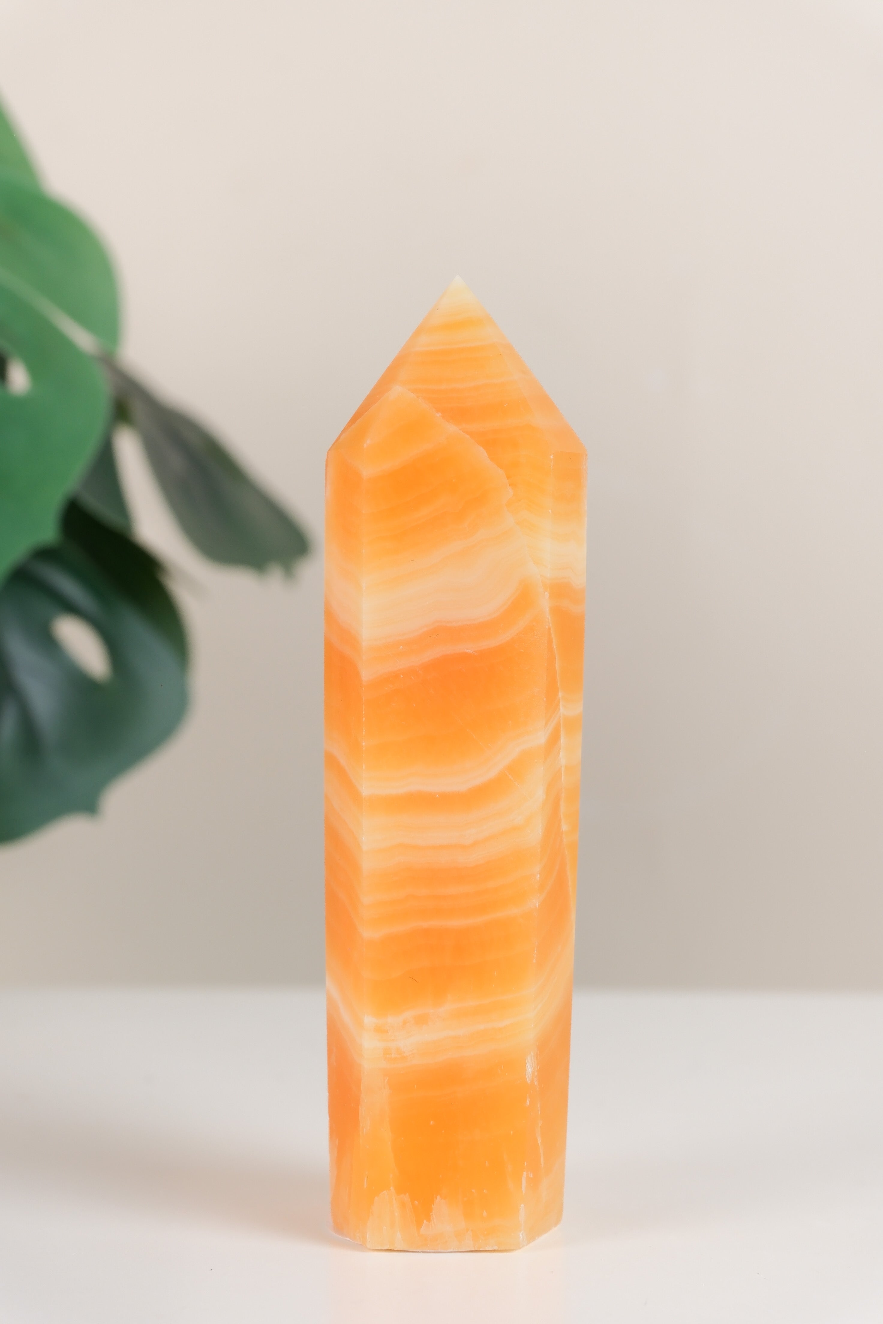 Orange Calcite Tower