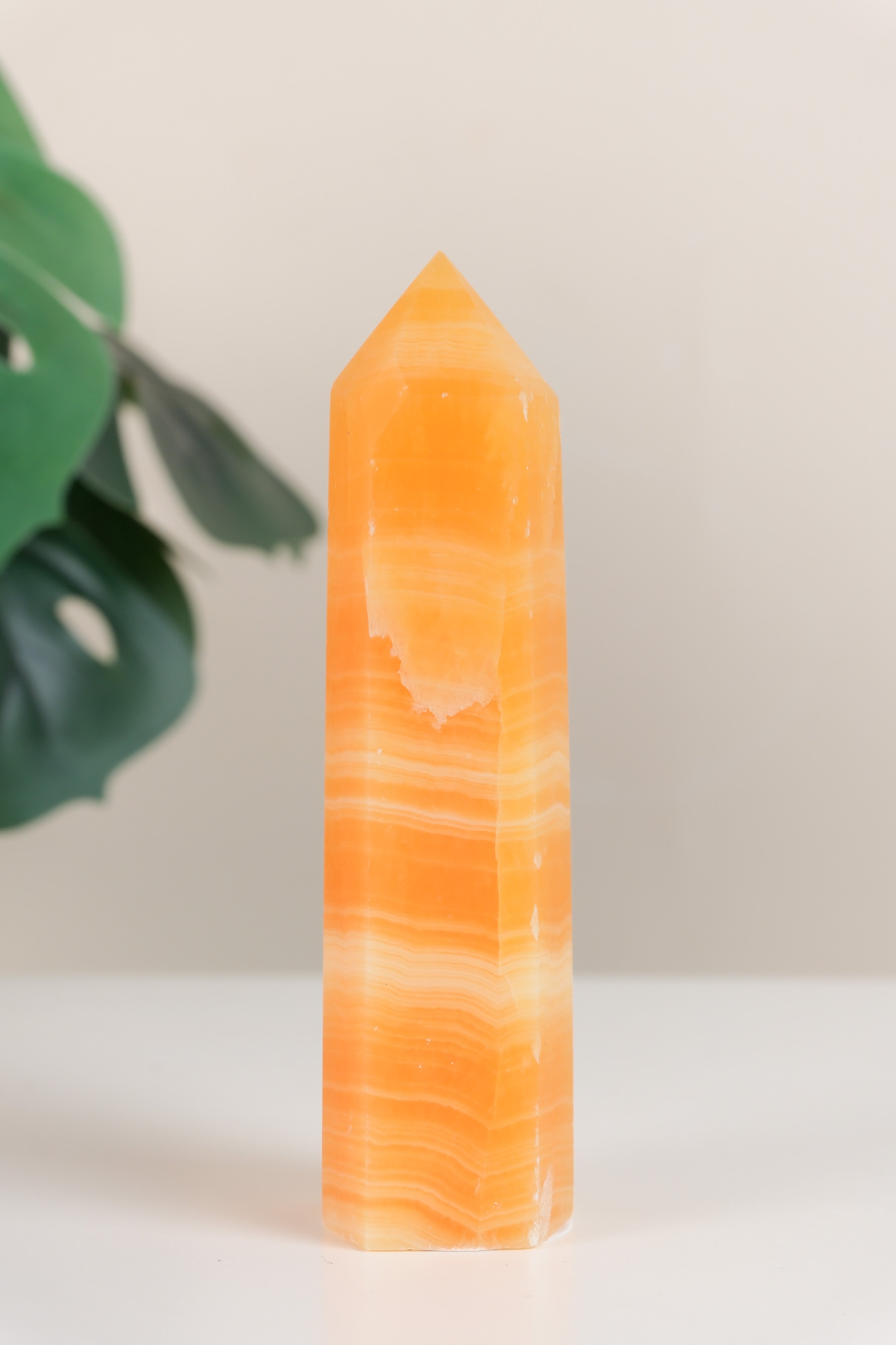 Orange Calcite Tower