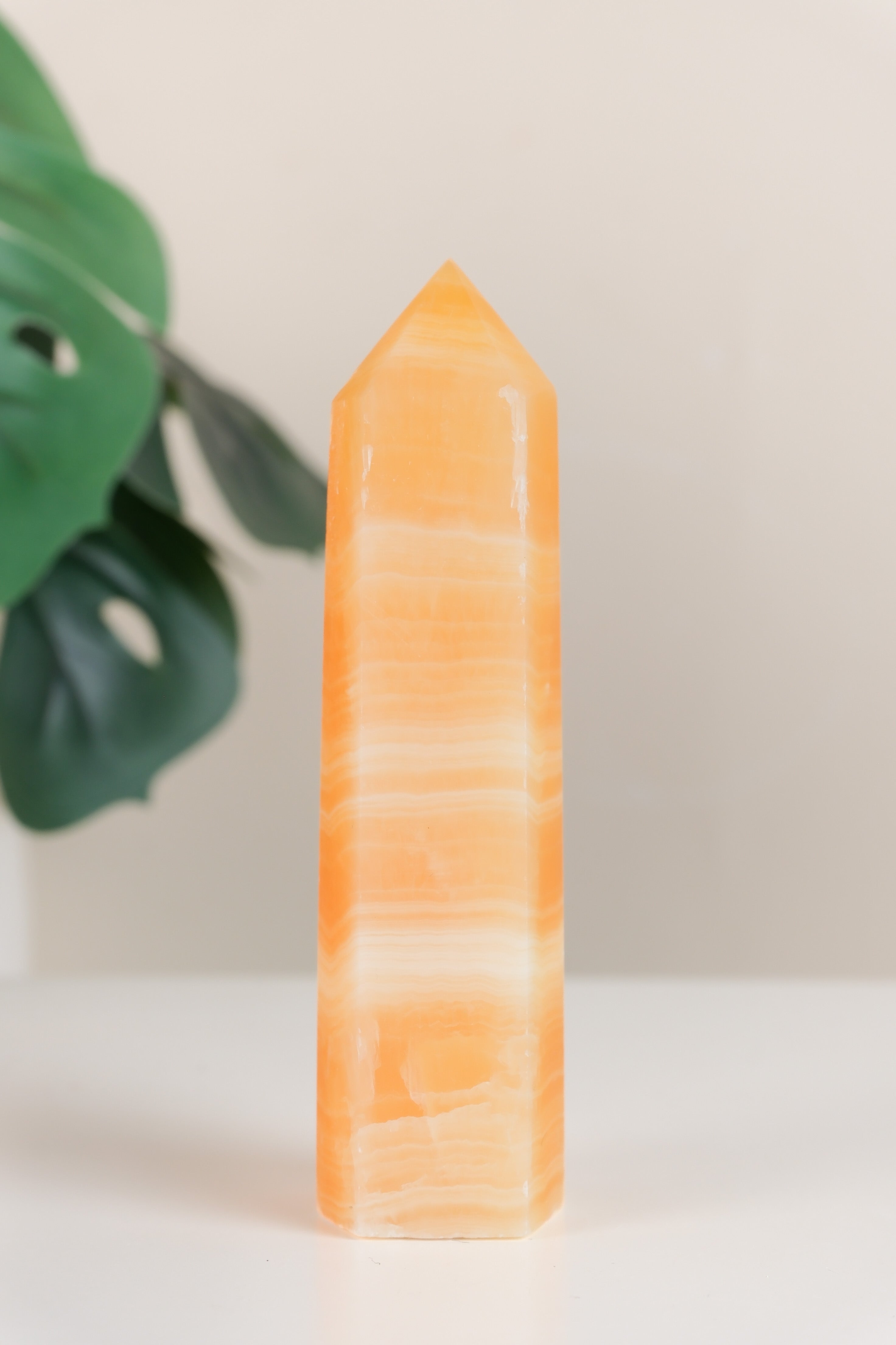 Orange Calcite Tower