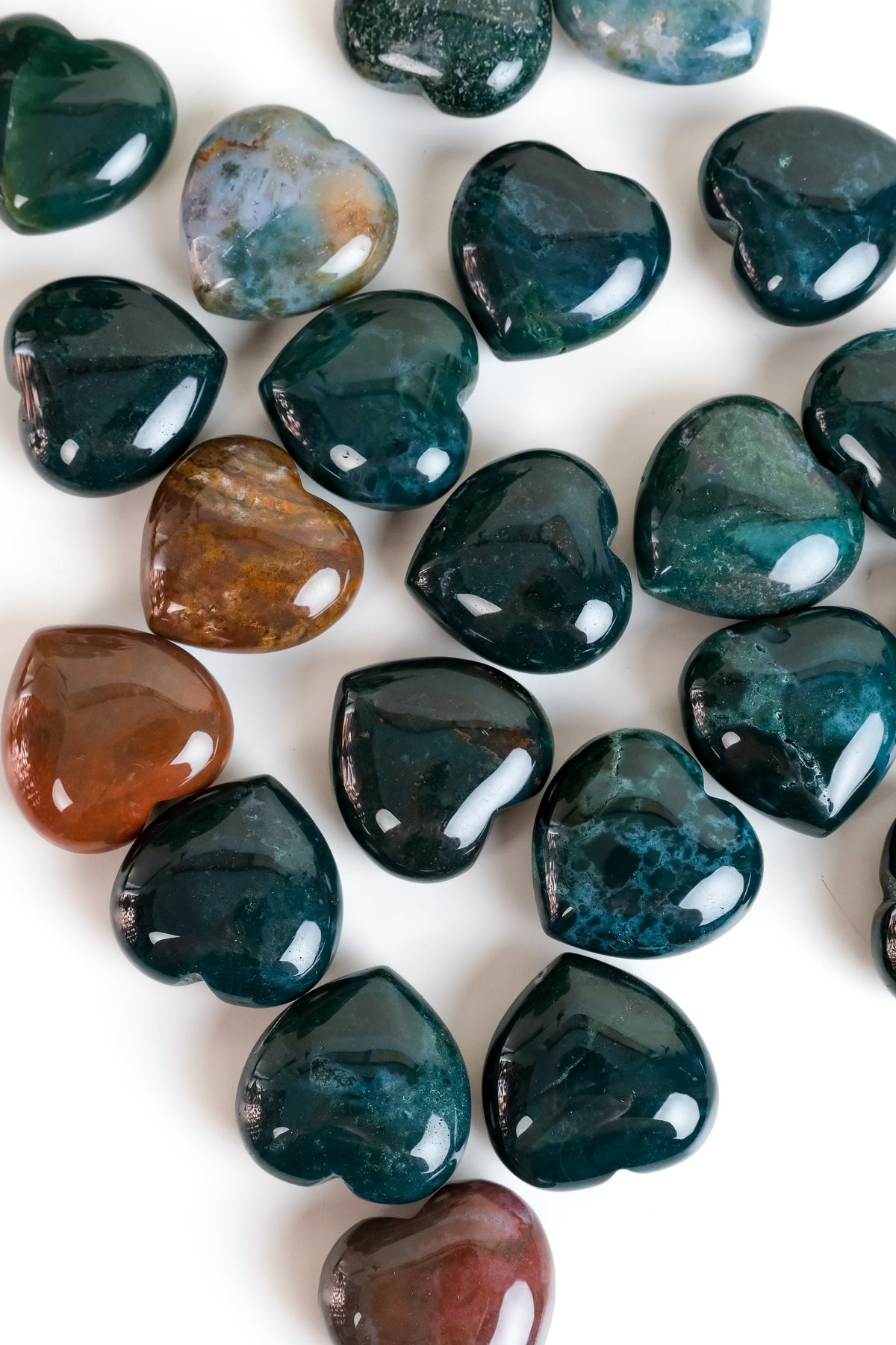 Sea Jasper Small Heart