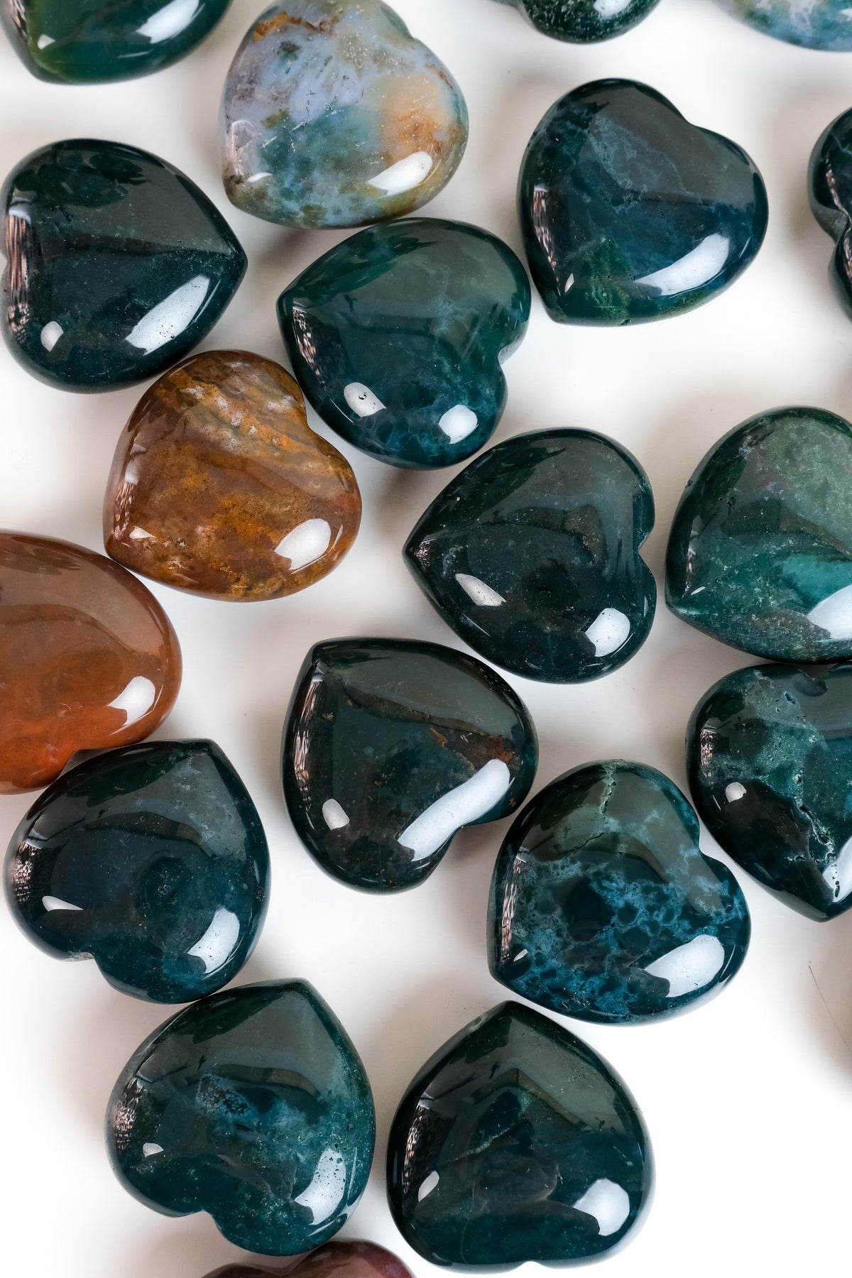 Sea Jasper Small Heart