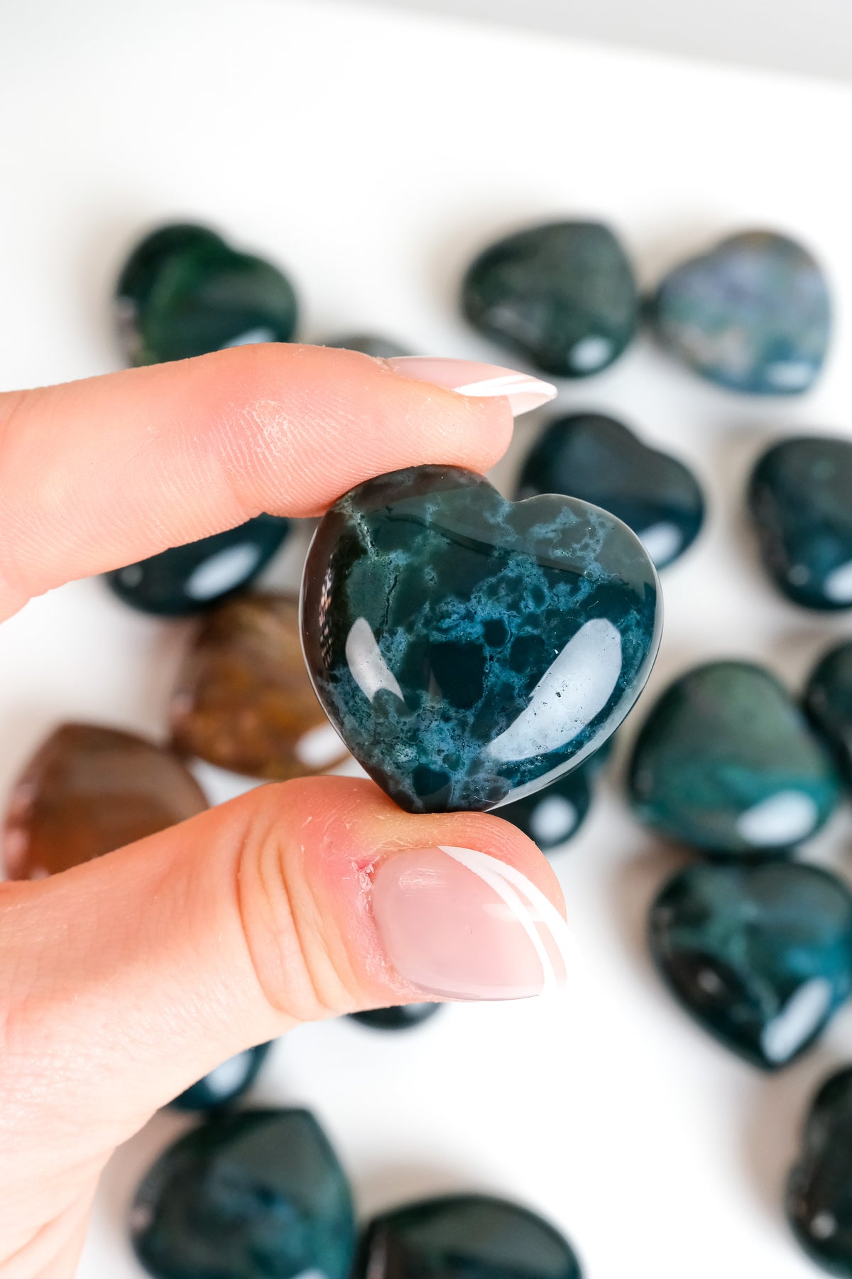 Sea Jasper Small Heart