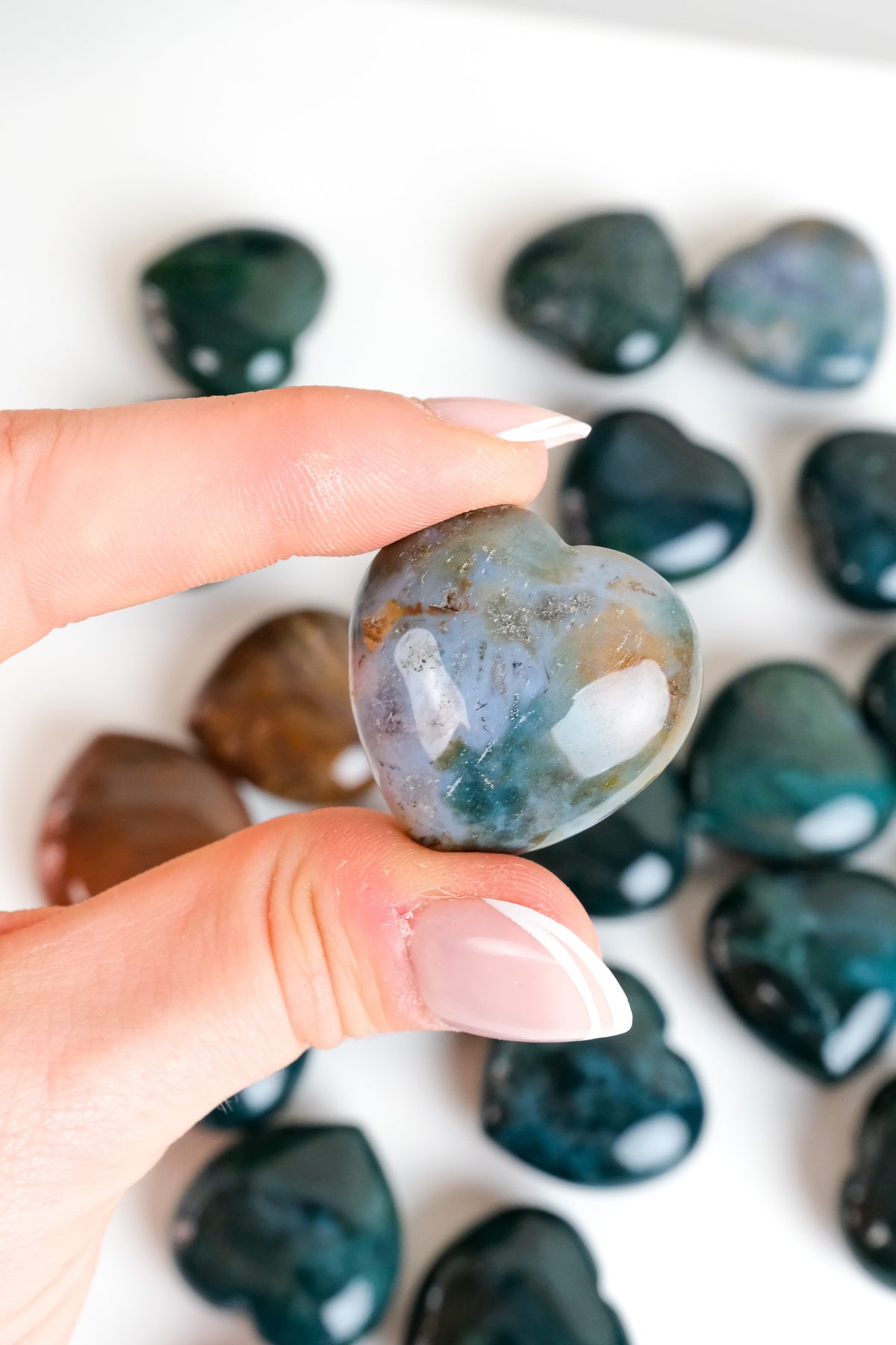 Sea Jasper Small Heart