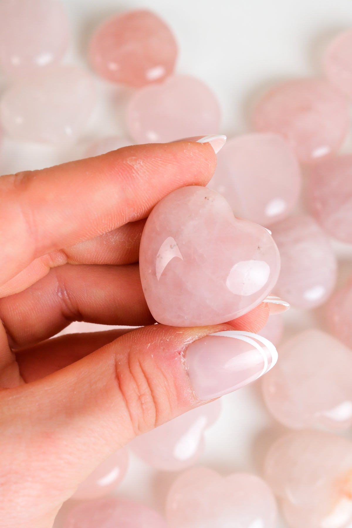 Rose Quartz Small Heart