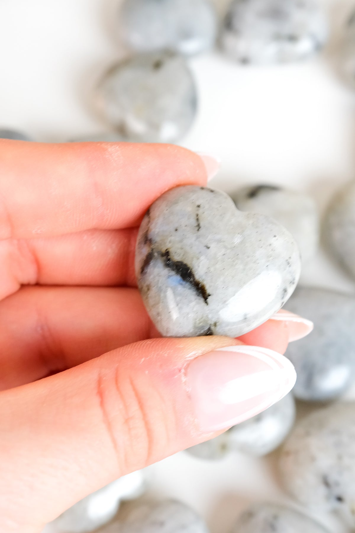 Rainbow Moonstone Small Heart