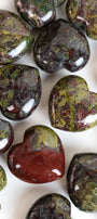Dragon Blood Jasper Small Heart