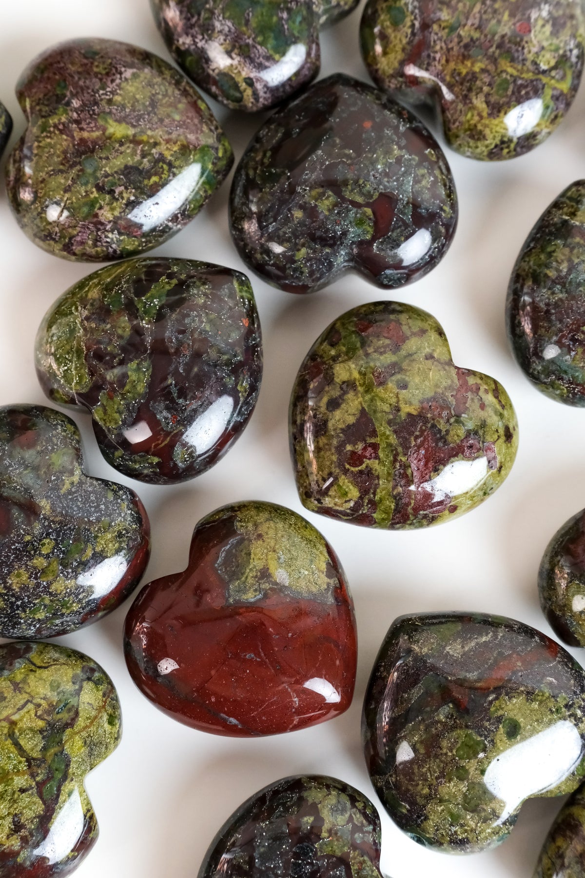 Dragon Blood Jasper Small Heart