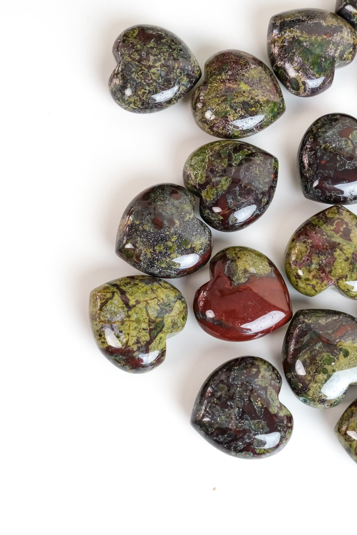 Dragon Blood Jasper Small Heart