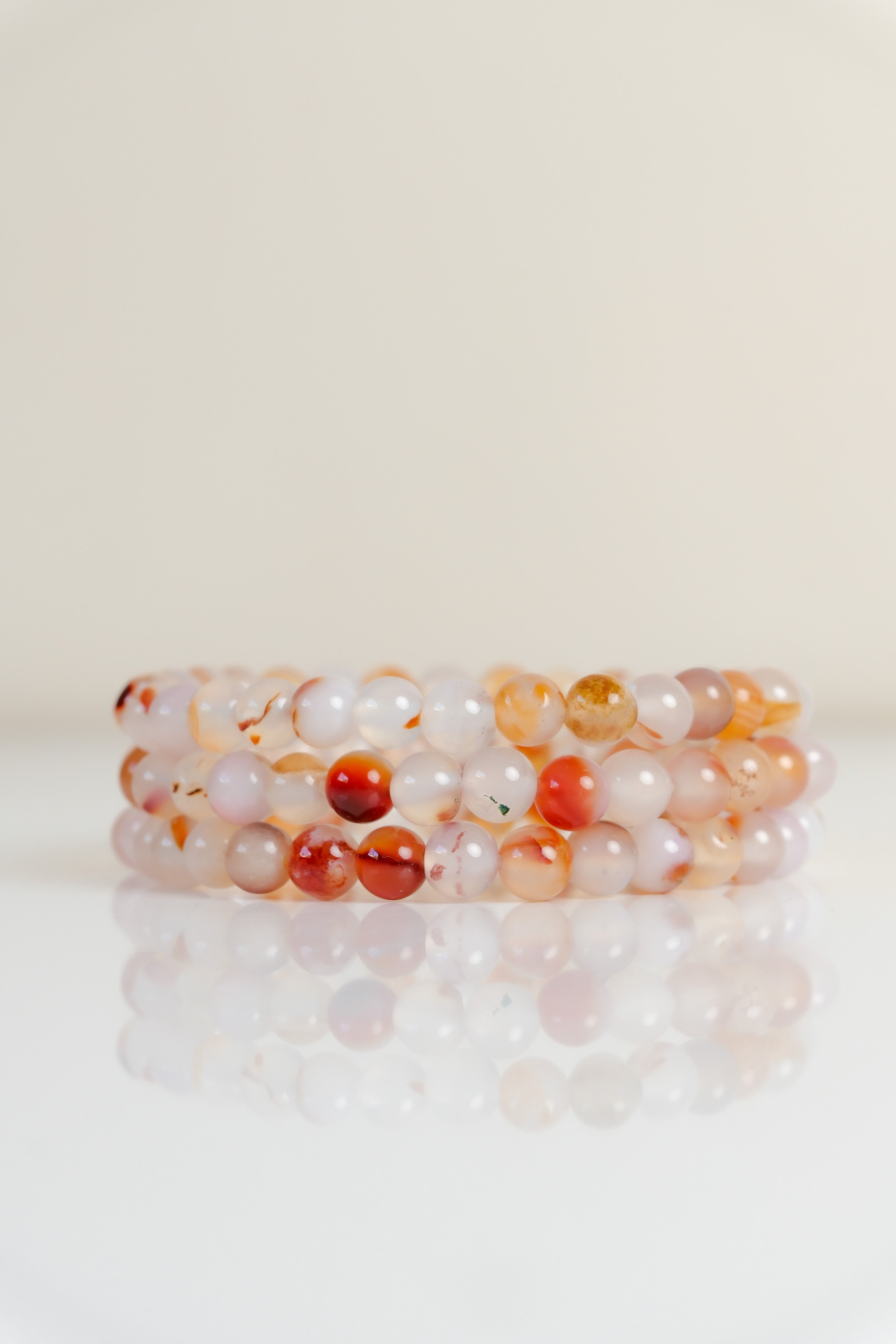 Carnelian Agate 6mm Bracelet
