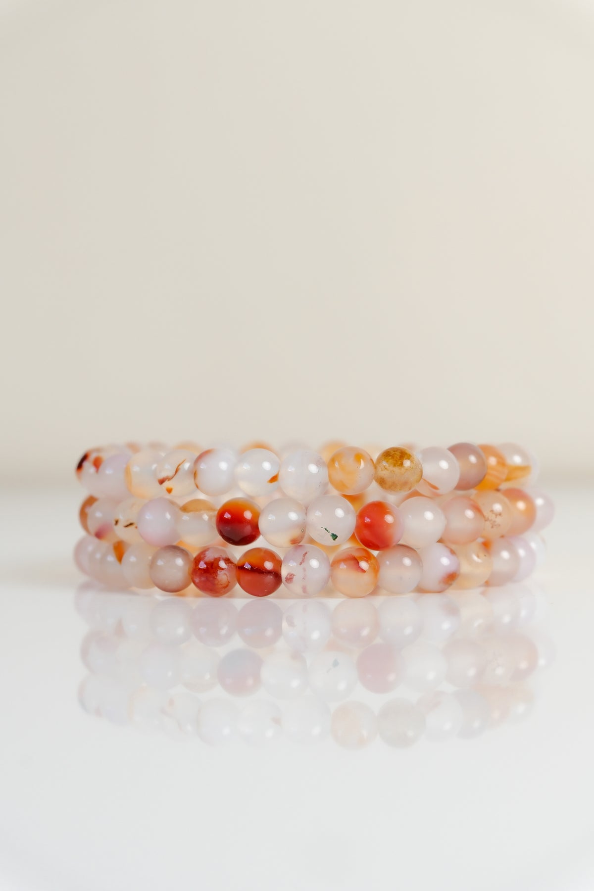 Carnelian Agate 6mm Bracelet