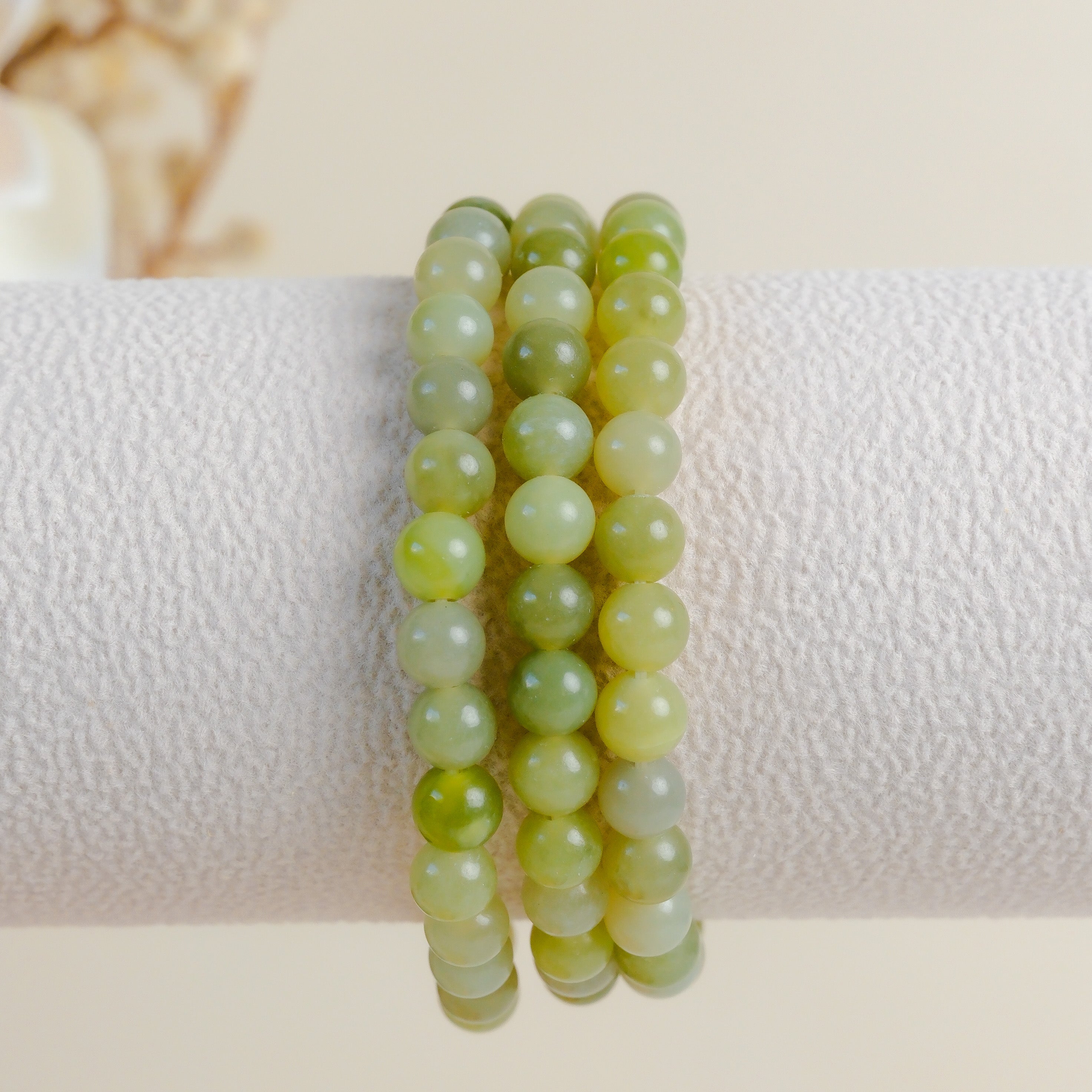 Light Green Jade 6mm Bracelet