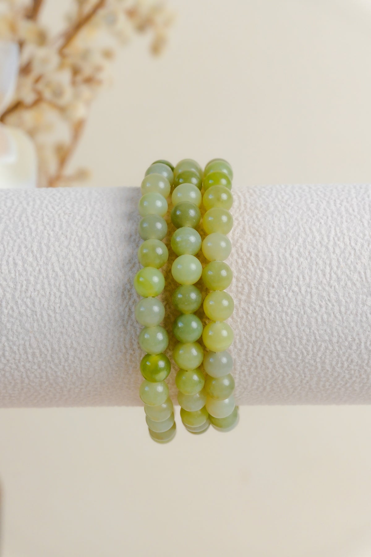 Light Green Jade 6mm Bracelet