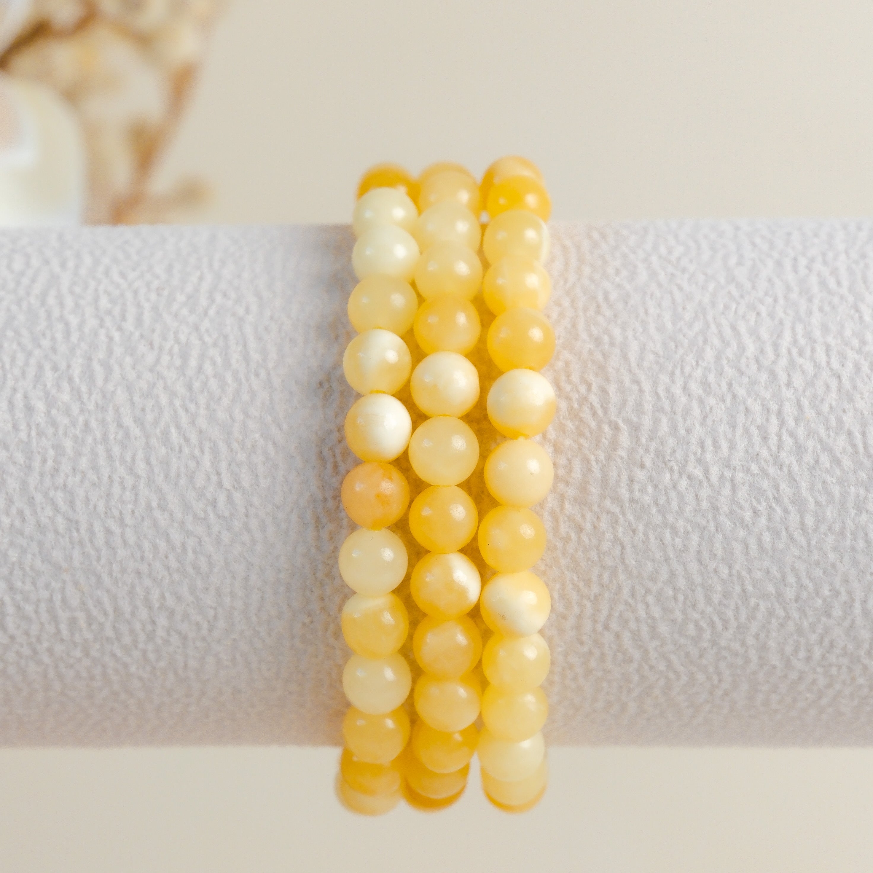 Orange Calcite 6mm Bracelet