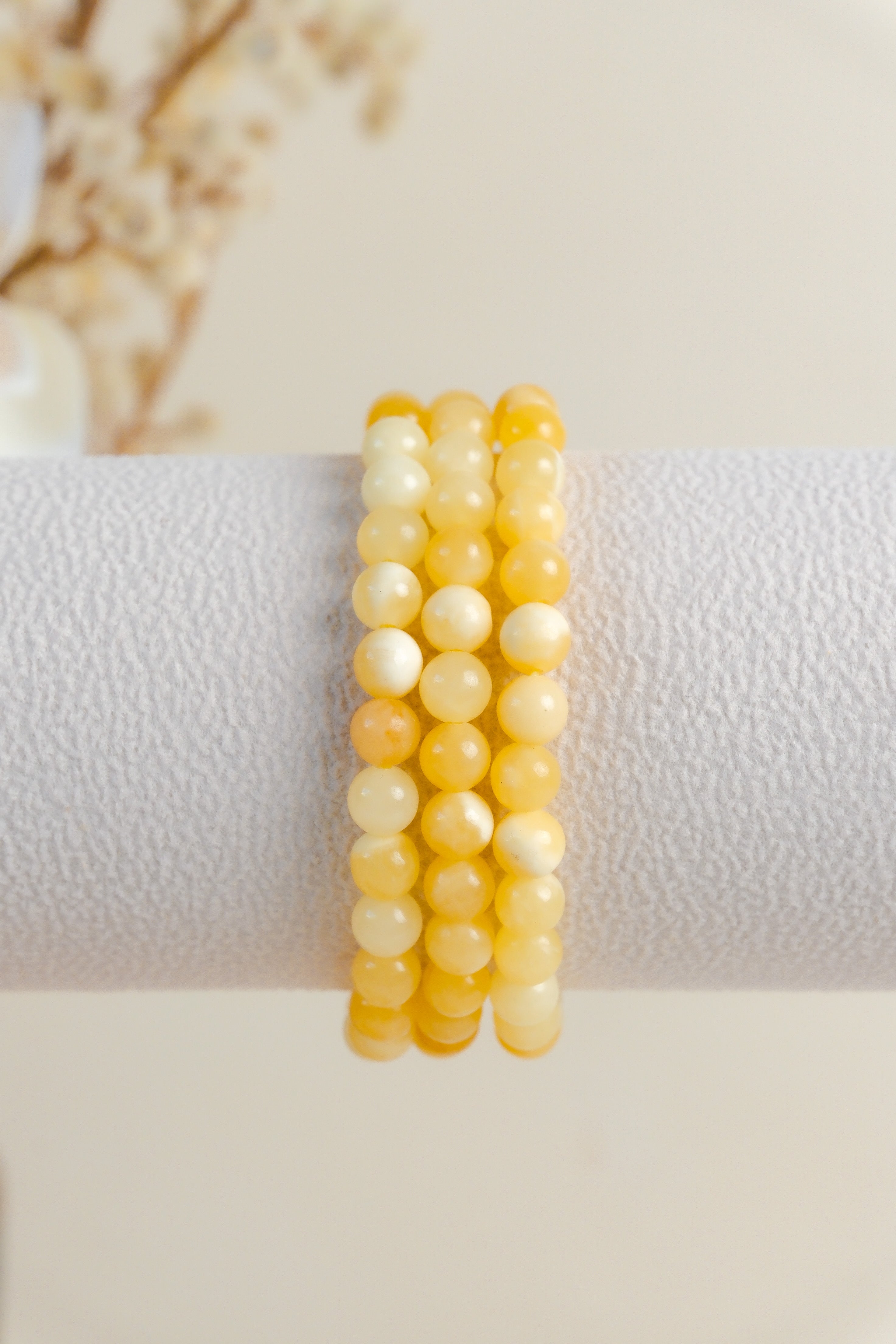 Orange Calcite 6mm Bracelet