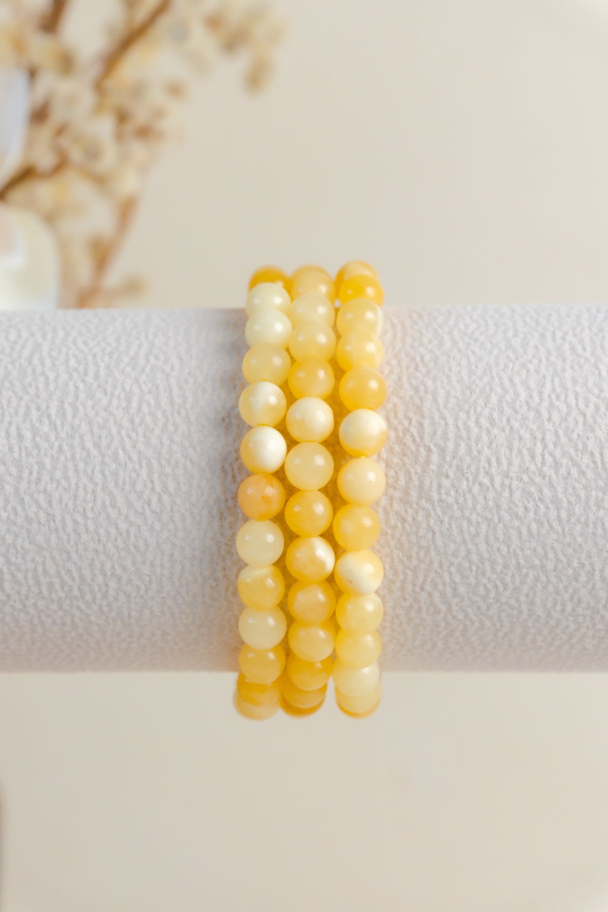 Orange Calcite 6mm Bracelet