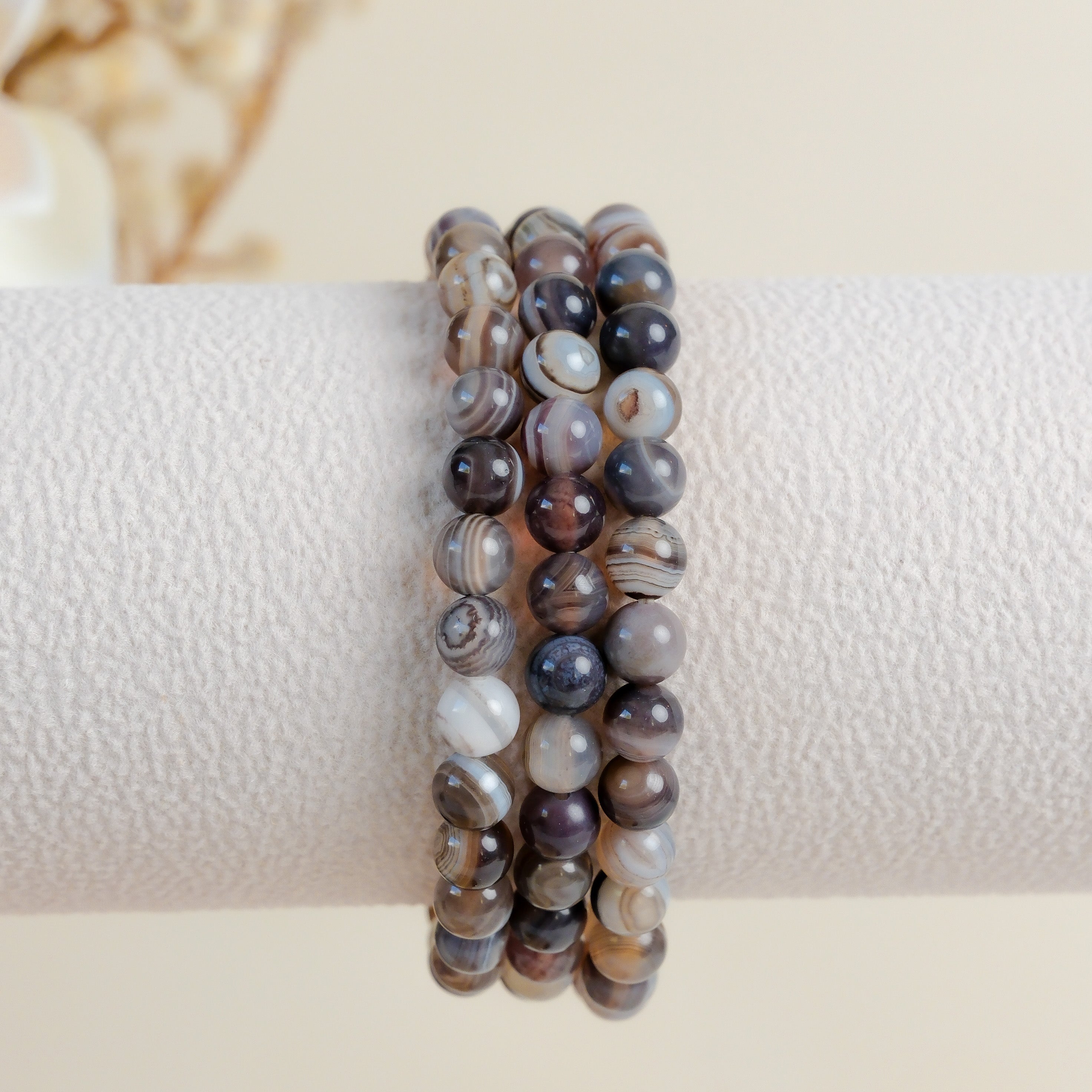 Botswana Agate 6mm Bracelet