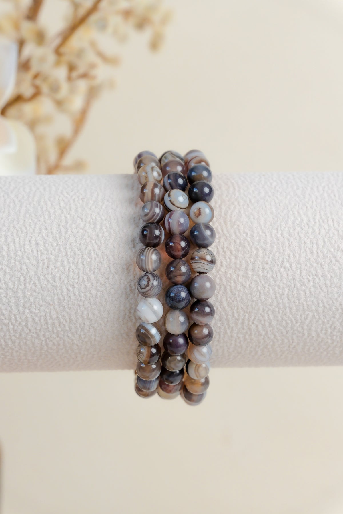 Botswana Agate 6mm Bracelet