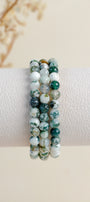 Tree Moss Agate 6mm Bracelet