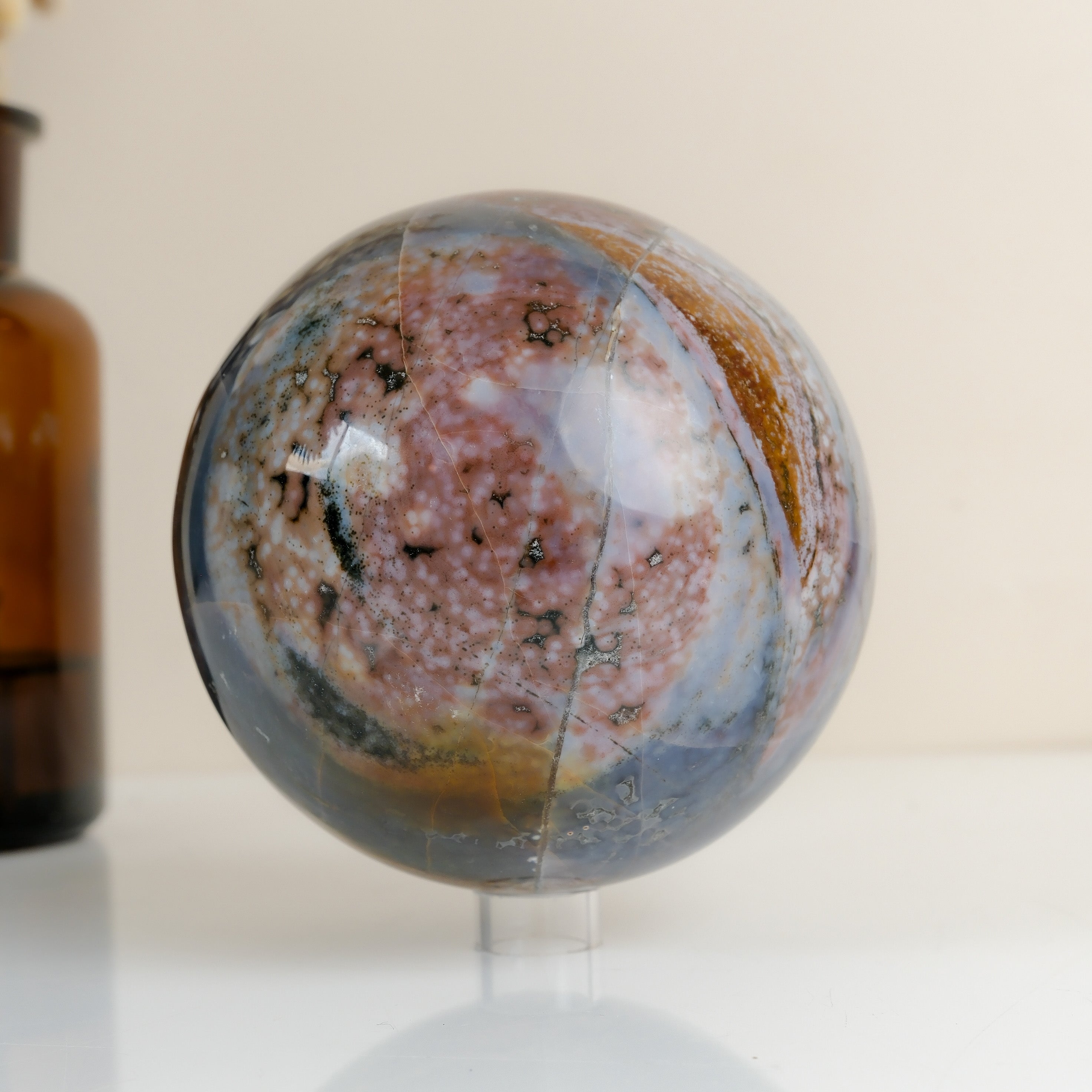 Ocean Jasper Sphere Misfit
