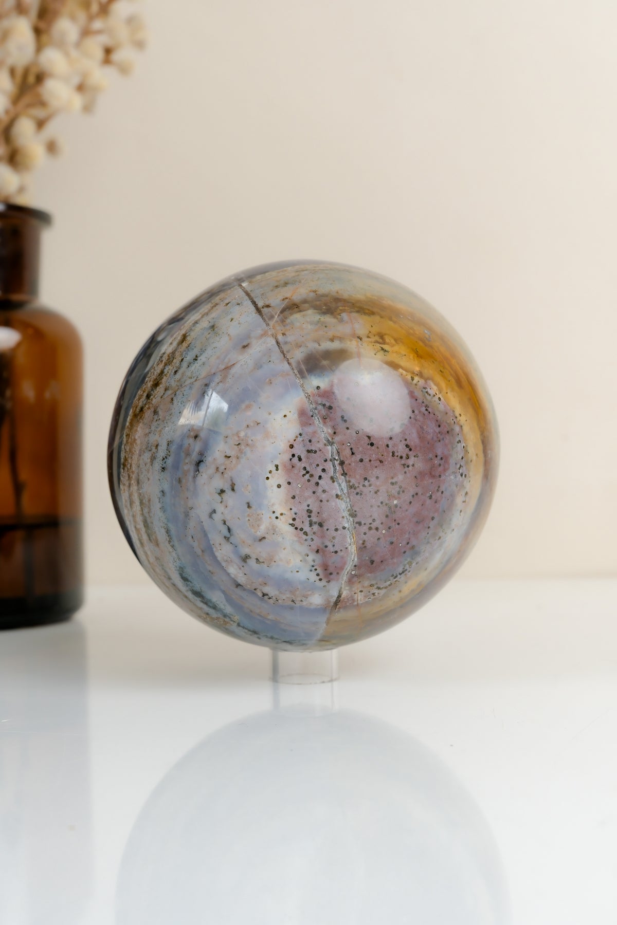 Ocean Jasper Sphere Misfit