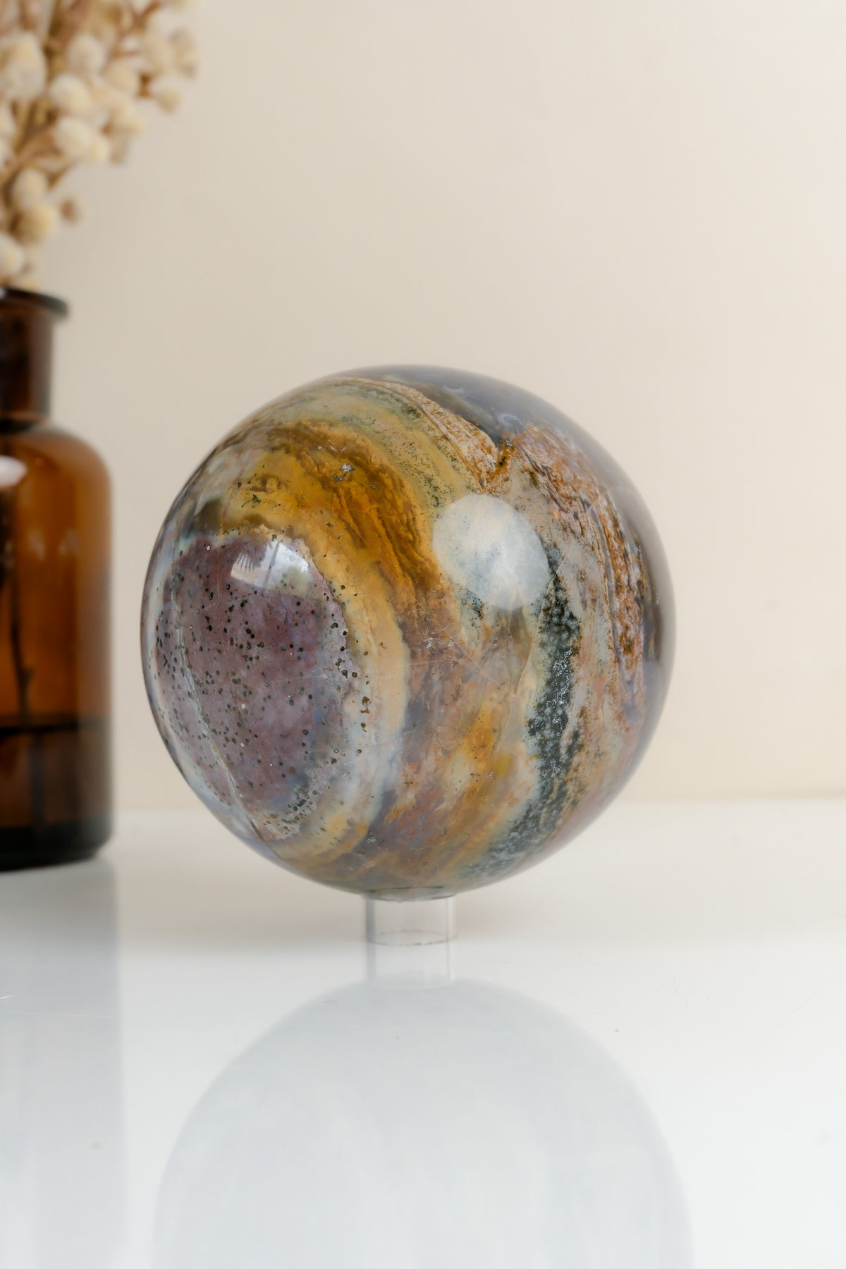 Ocean Jasper Sphere Misfit