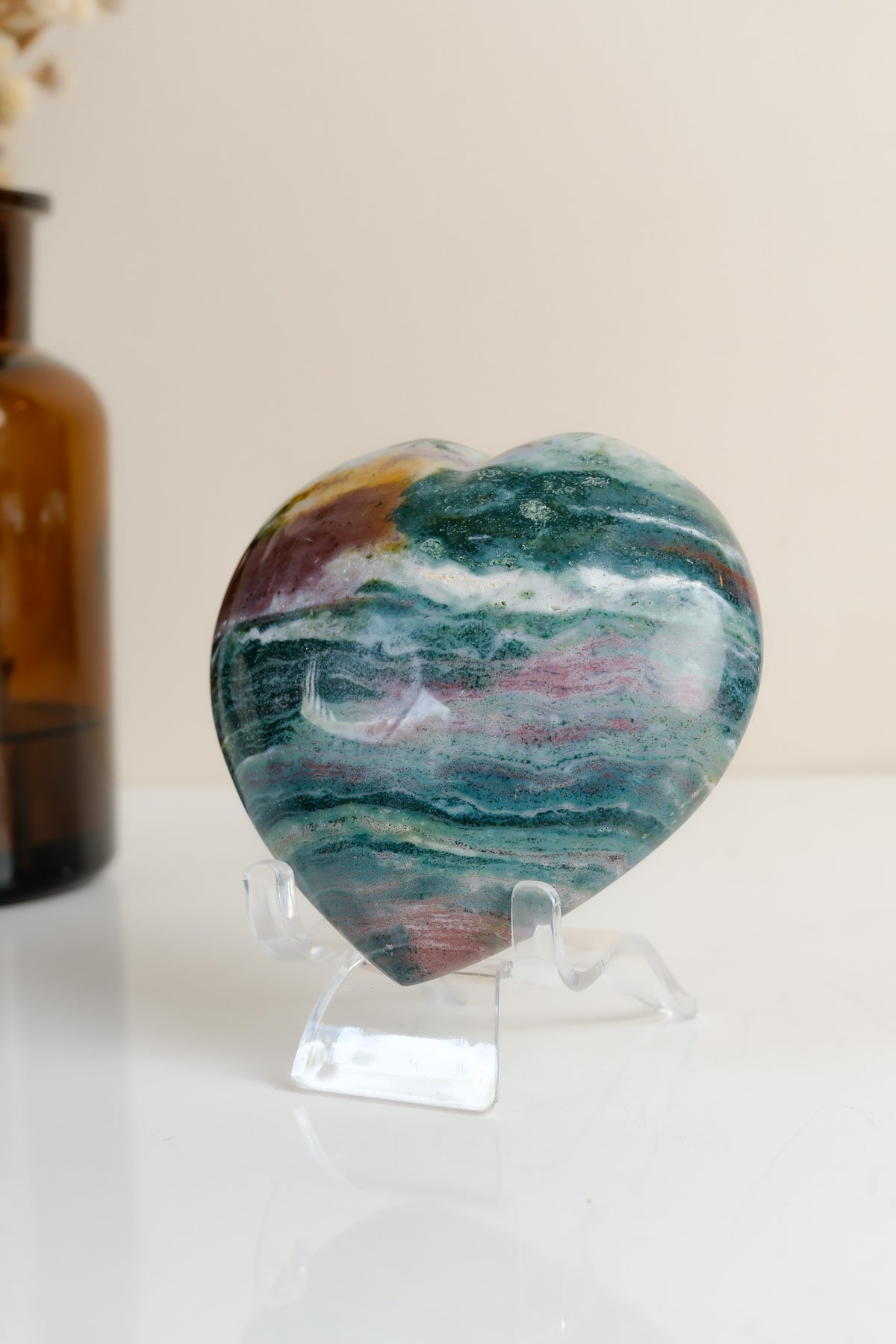 Ocean Jasper Heart