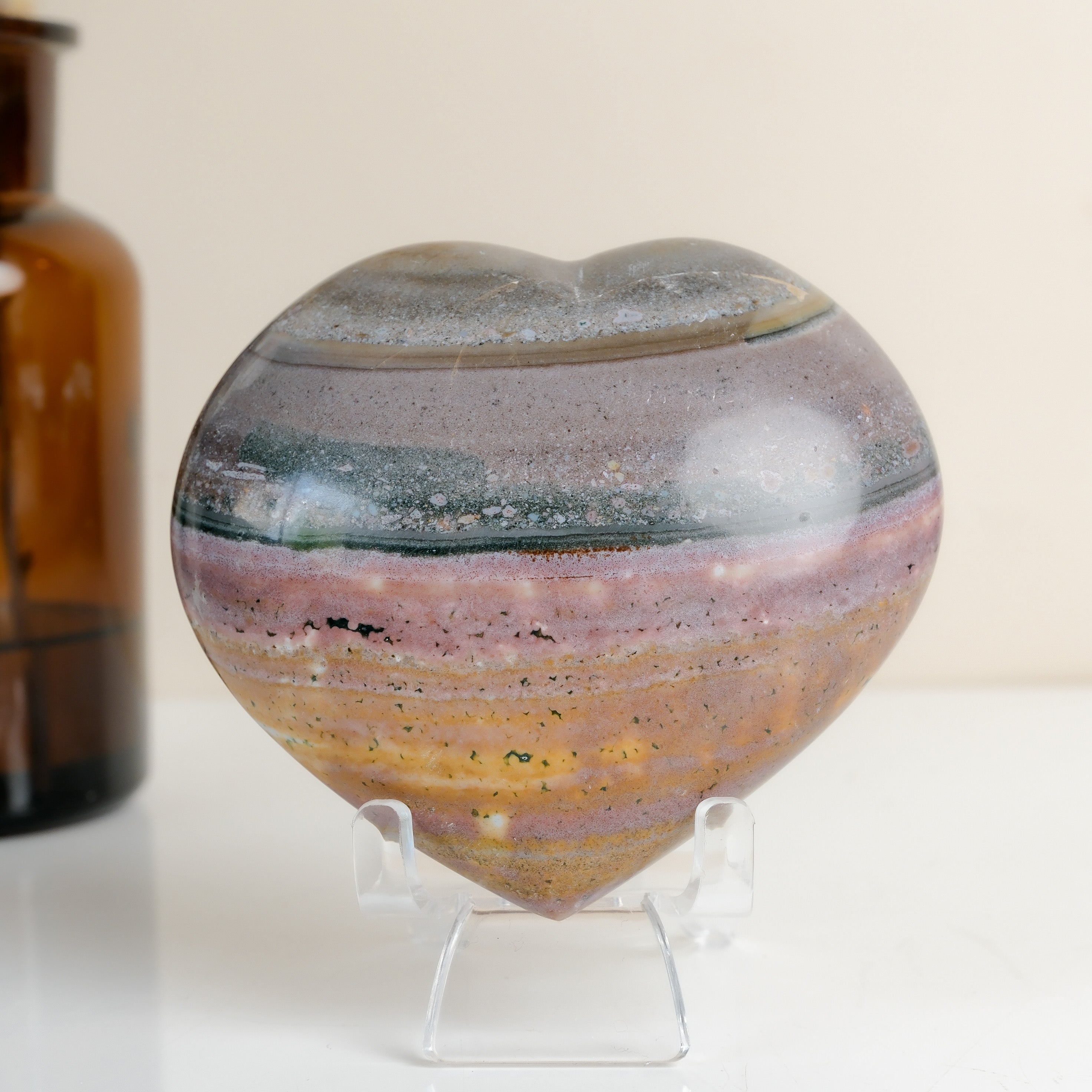 Ocean Jasper Heart