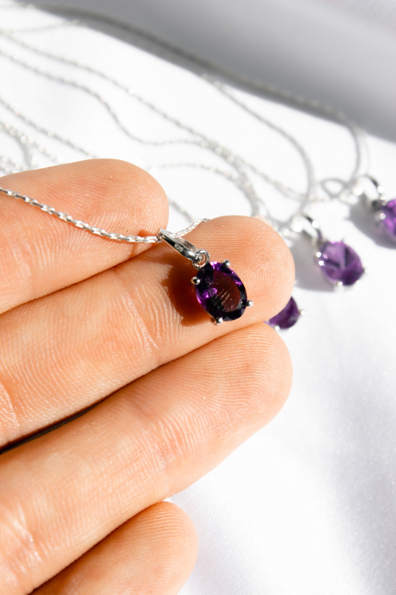 Amethyst Necklace | 925 Sterling Silver