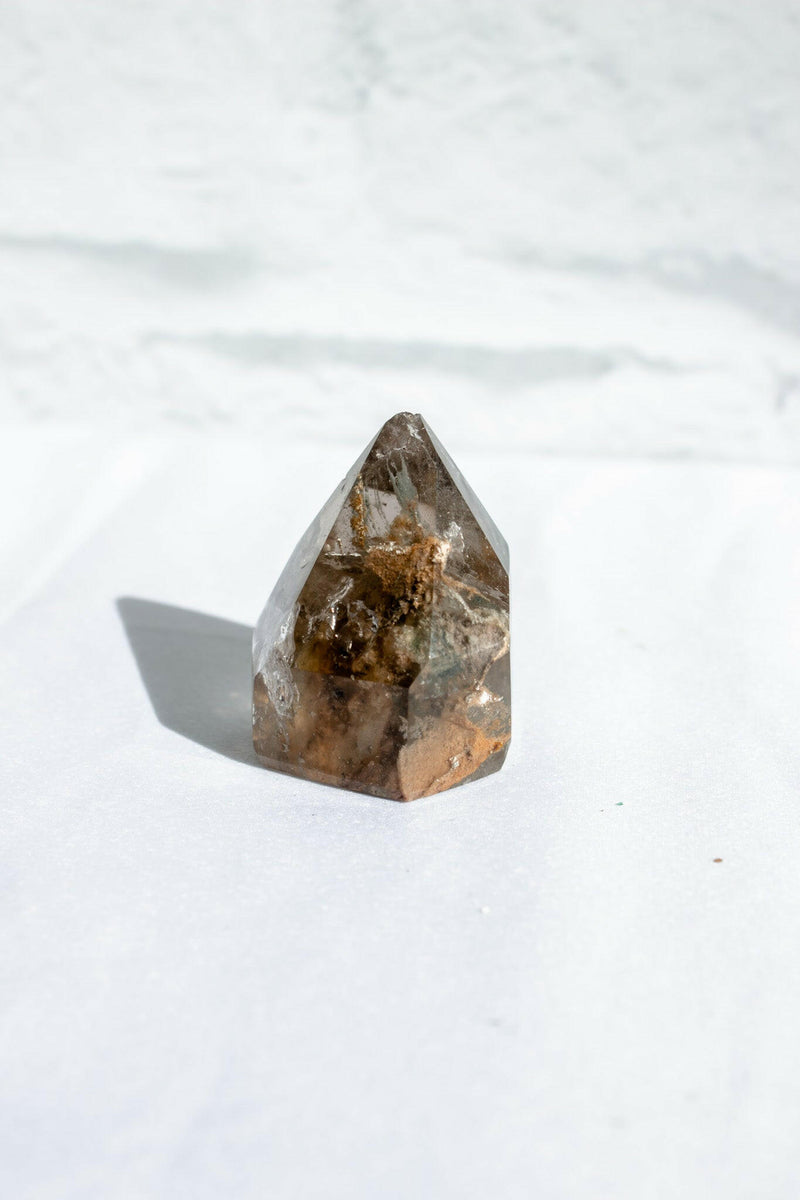 Garden Quartz/Lodolite Tower Healing Crystal.