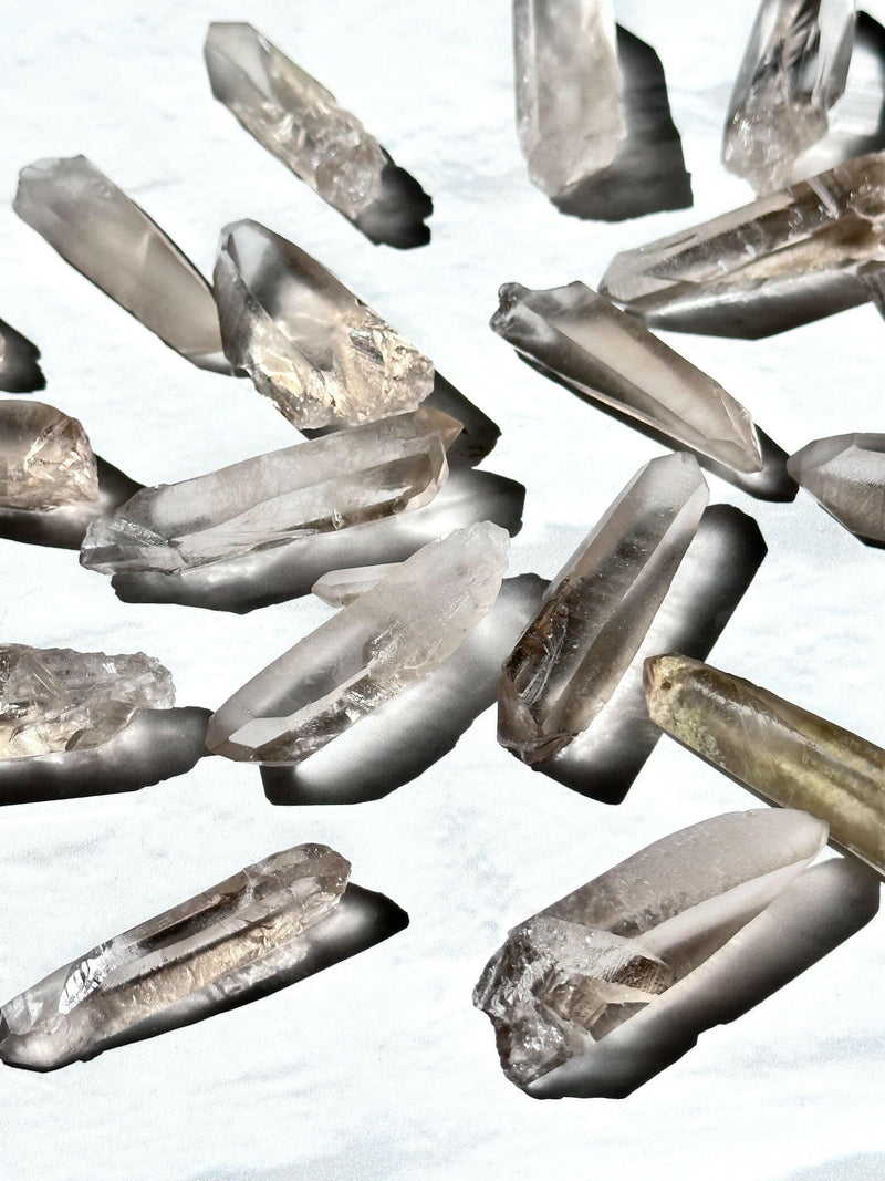 Smoky Lemurian Quartz Points | Intuitively Chosen Healing Crystal.